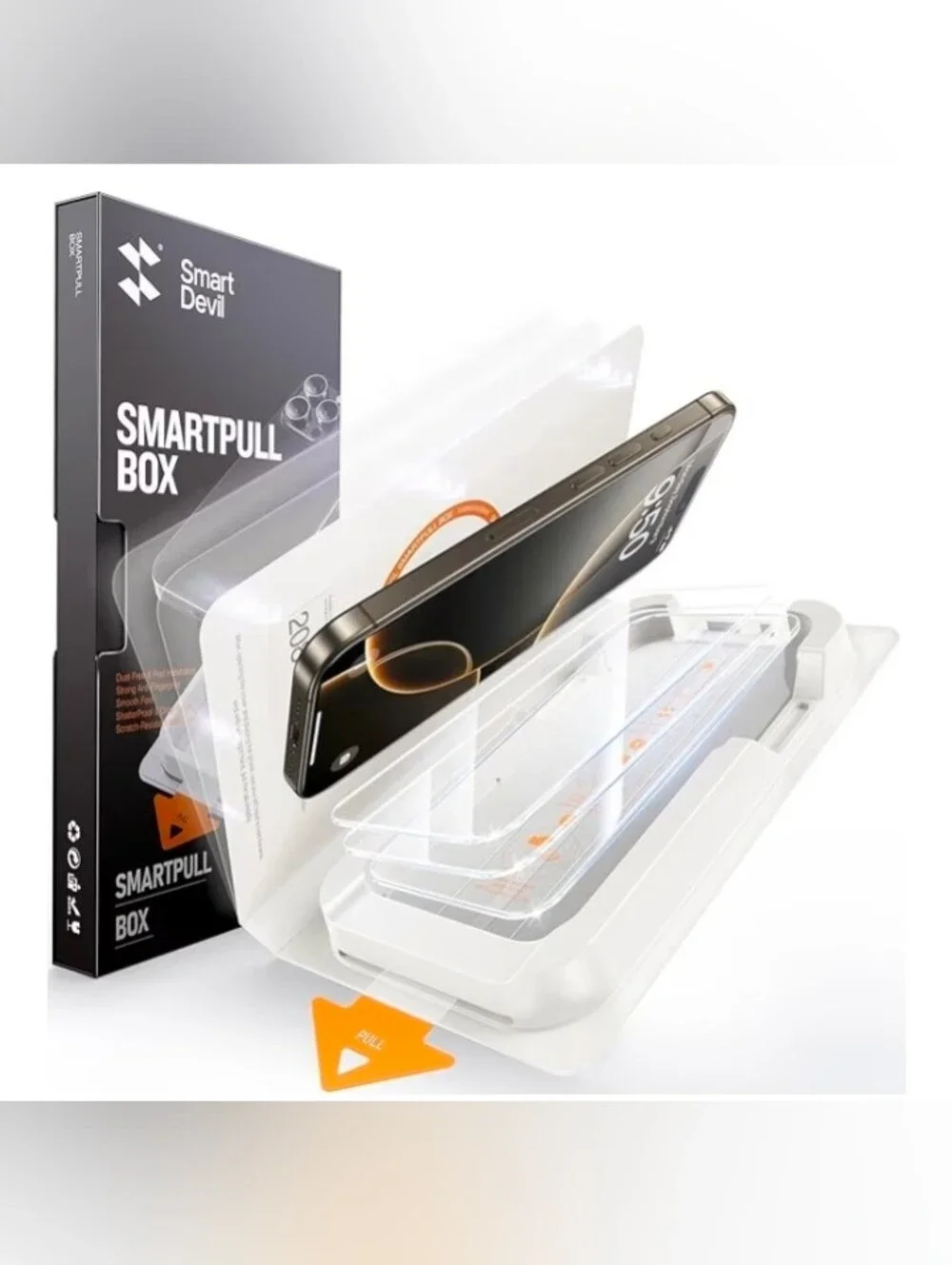 SmartDevil SmartPull Box Tempered Glass Screen Protector Kit